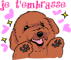 Bonjour, Poodles! sticker #3141164