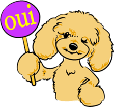 Bonjour, Poodles! sticker #3141167