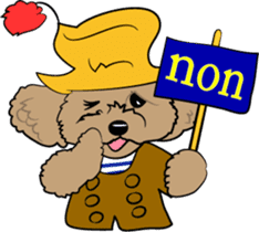 Bonjour, Poodles! sticker #3141168
