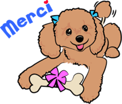 Bonjour, Poodles! sticker #3141169