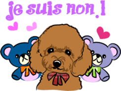 Bonjour, Poodles! sticker #3141173