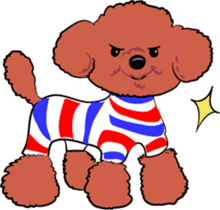Bonjour, Poodles! sticker #3141174