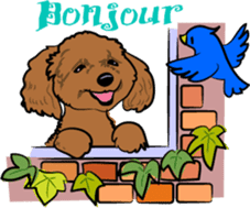 Bonjour, Poodles! sticker #3141175