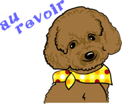 Bonjour, Poodles! sticker #3141177