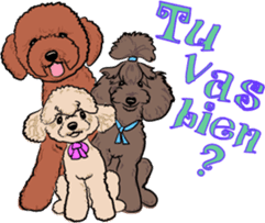 Bonjour, Poodles! sticker #3141178