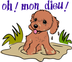 Bonjour, Poodles! sticker #3141186