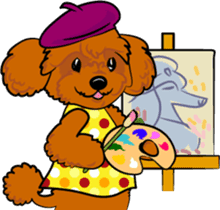 Bonjour, Poodles! sticker #3141191