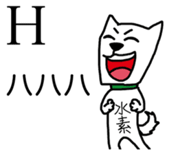 Atomic symbol dog sticker #3141475