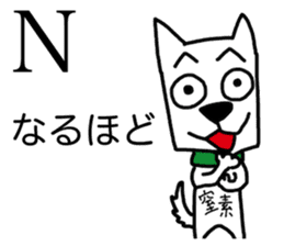 Atomic symbol dog sticker #3141481