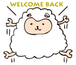 Cute sheep,BAABAA.English Version. sticker #3141596