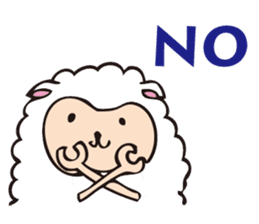 Cute sheep,BAABAA.English Version. sticker #3141604