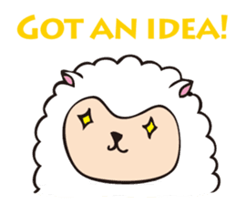 Cute sheep,BAABAA.English Version. sticker #3141608