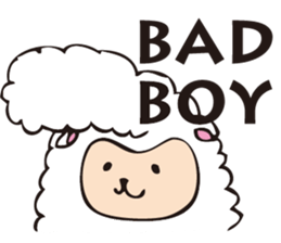 Cute sheep,BAABAA.English Version. sticker #3141614