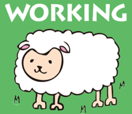 Cute sheep,BAABAA.English Version. sticker #3141619