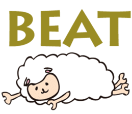Cute sheep,BAABAA.English Version. sticker #3141622