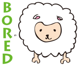Cute sheep,BAABAA.English Version. sticker #3141627