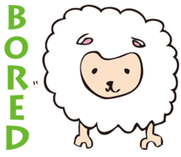 Cute sheep,BAABAA.English Version. sticker #3141627