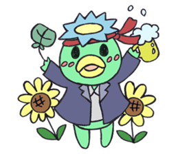 PomPori Kappa2 with a lot of flowers sticker #3141716