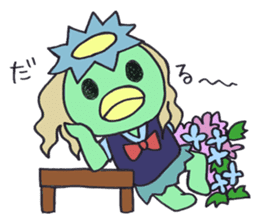 PomPori Kappa2 with a lot of flowers sticker #3141723