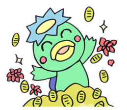 PomPori Kappa2 with a lot of flowers sticker #3141733