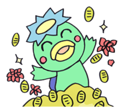 PomPori Kappa2 with a lot of flowers sticker #3141733