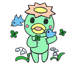 PomPori Kappa2 with a lot of flowers sticker #3141743
