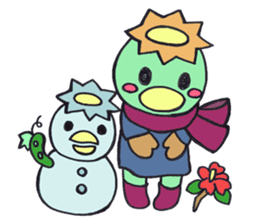 PomPori Kappa2 with a lot of flowers sticker #3141745