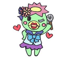 PomPori Kappa2 with a lot of flowers sticker #3141748