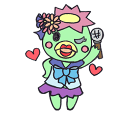 PomPori Kappa2 with a lot of flowers sticker #3141748