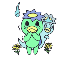 PomPori Kappa2 with a lot of flowers sticker #3141753