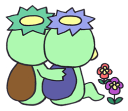 PomPori Kappa2 with a lot of flowers sticker #3141754