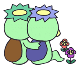 PomPori Kappa2 with a lot of flowers sticker #3141754