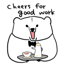 Friendly gentleman of the white bear sticker #3141798