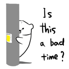 Friendly gentleman of the white bear sticker #3141802