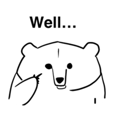 Friendly gentleman of the white bear sticker #3141805