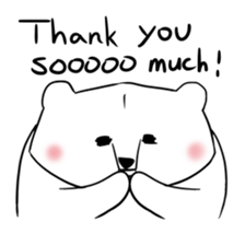 Friendly gentleman of the white bear sticker #3141807