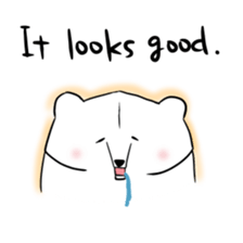 Friendly gentleman of the white bear sticker #3141831