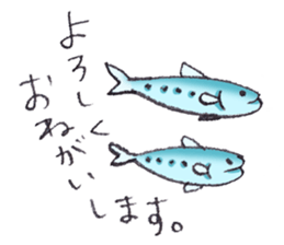 fish's sticker by monmobis sticker #3142569