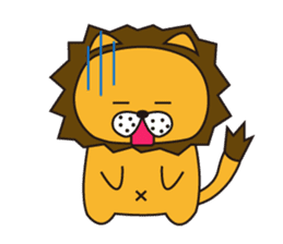 Cat ver Lion sticker #3142721