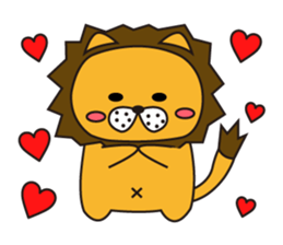 Cat ver Lion sticker #3142727