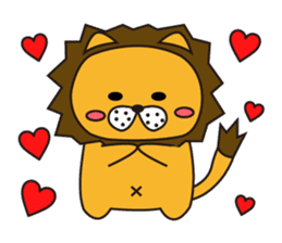 Cat ver Lion sticker #3142727