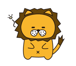 Cat ver Lion sticker #3142732