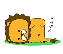 Cat ver Lion sticker #3142733