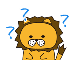 Cat ver Lion sticker #3142737