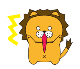 Cat ver Lion sticker #3142749