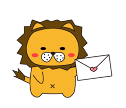 Cat ver Lion sticker #3142752