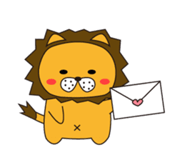 Cat ver Lion sticker #3142752