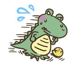 Cute crocodile's sticker #3142961