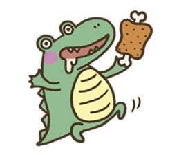 Cute crocodile's sticker #3142963