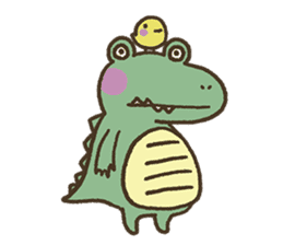 Cute crocodile's sticker #3142965